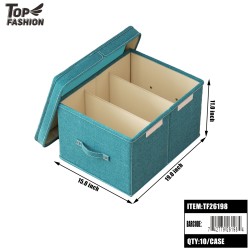 3COLOR FOLDABLE STORAGE BOX 10PC/CS