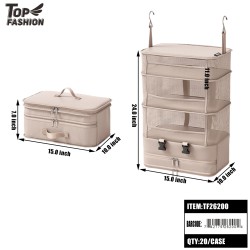 MULTI-FUNCTION FOLDABLE STORAGE BAG (KHAKI) 20PC/CS