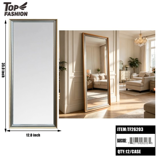 FULL-LENGTH MIRROR 2COLOR 12X35 12PC/CS