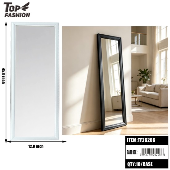 WALL-MOUNTED FULL-LENGTH MIRROR 2COLOR 12X45 10PC/CS