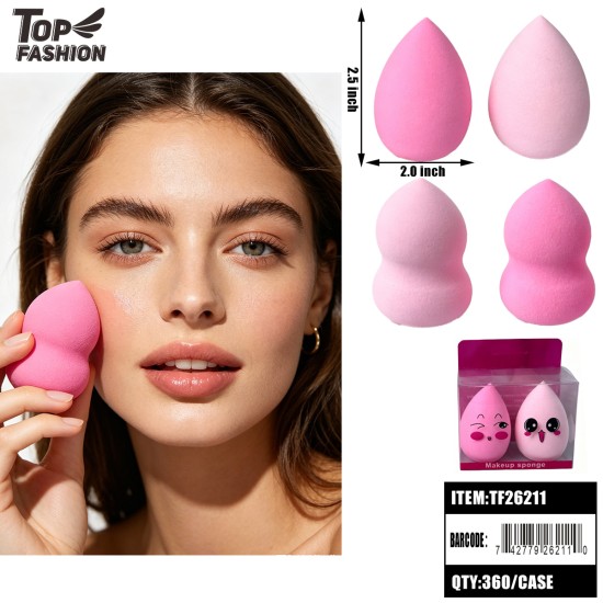 MIX 3 STYLE MAKEUP SPONGE 2PC SET 30DZ/CS