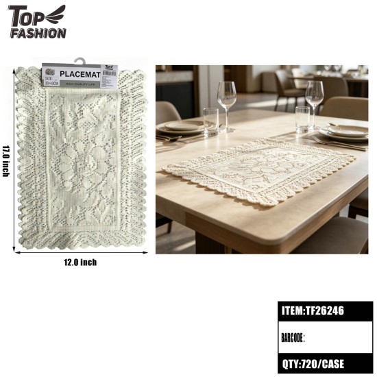12X17 LACE PLACEMAT 6DZ/CS