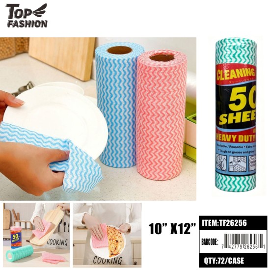 3 ASST DISPOSABLE CLEANING CLOTHS 12DZ/CS