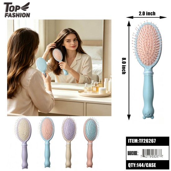 BRUSH MIX 4 COLORS OVAL CUSHION HAIR 12DZ/CS
