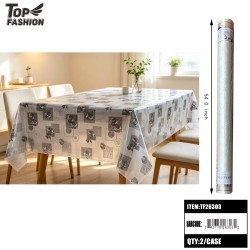 IVORY ROSE PRINT TABLECLOTH 22Y/2ROLL/44Y/CS
