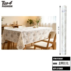 IVORY ROSE FLORAL TABLECLOTH 22Y/2ROLL/44Y/CS