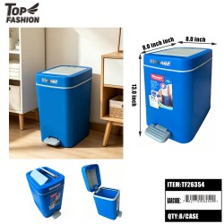 KLEANER 10L STEP-ON TRASH CAN 8PC/CS