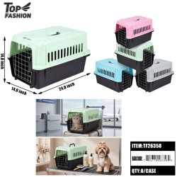 MIX 4 COLOR PET AIRLINE CARRIER 8PC/CS
