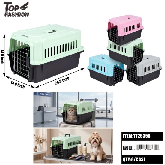 MIX 4 COLOR PET AIRLINE CARRIER 8PC/CS