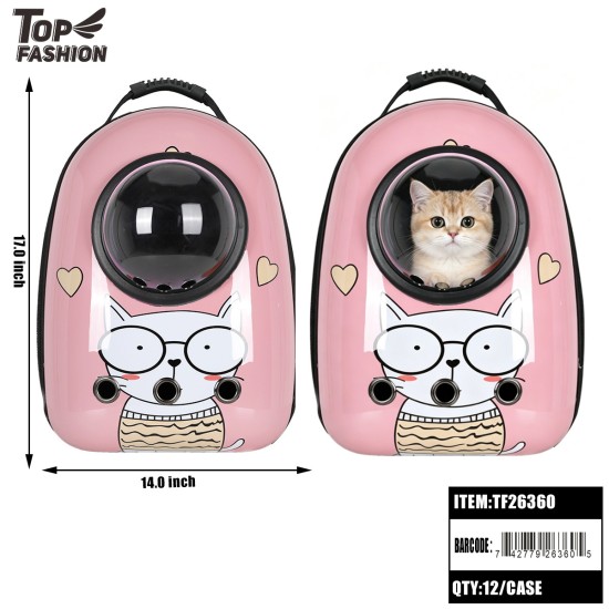 MIX 6 COLOR PET BACKPACK CARRIER 12PC/CS