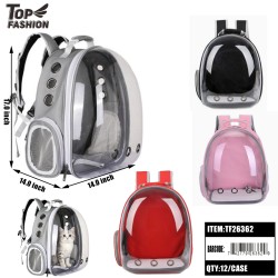 MIX 4COLOR CLEAR SPACE CAPSULE PET BACKPACK
 12PC/CS
