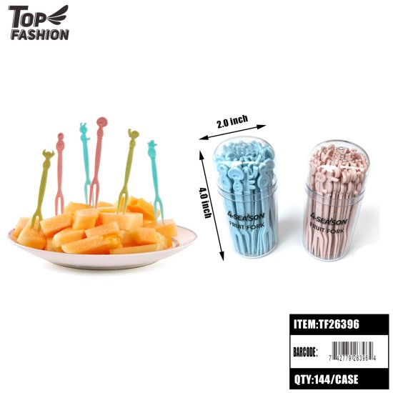 FRUIT FORKS 50CT 2COLOR 12DZ/CS