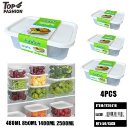 FOOD STORAGE CONTAINER 4PC-SET (10PK)BG 10BG/CS