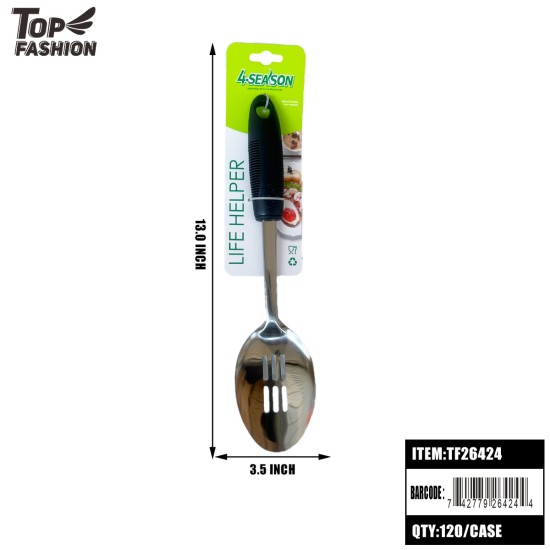 STAINLESS STEEL SLOTTED SERVING SPOON 10 DZ/CS