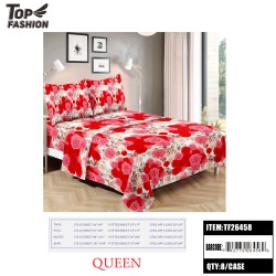 QUEEN SIZE FLORAL PRINT BED SHEET 4PC-SET 8PC/CS