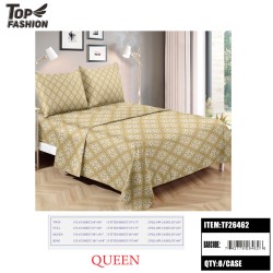 QUEEN SIZE FLORAL PRINT BED SHEET 4PC-SET 8PC/CS
