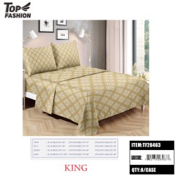 KING SIZE FLORAL PRINT BED SHEET 4PC-SET 8PC/CS