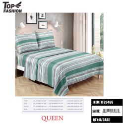 QUEEN SIZE STRIPED BED SHEET 4PC-SET 8PC/CS