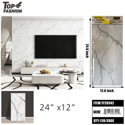 WALL TILE STICKER WHITE MARBLE SELF-ADHESIVE 10DZ/CS