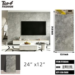 WALL TILE STICKER DARK GRAY MARBLE SELF-ADHESIVE 10DZ/CS