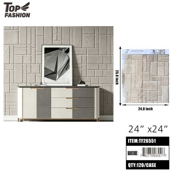 WALL STICKER 3D STONE TEXTURE SELF-ADHESIVE 10DZ/CS