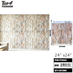 WALL STICKER 3D STACKED STONE TEXTURE SELF-ADHESIVE 10DZ/CS