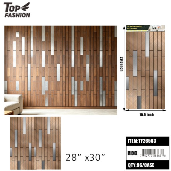 WALL STICKER GOLD FOIL MOSAIC SELF-ADHESIVE 10DZ/CS