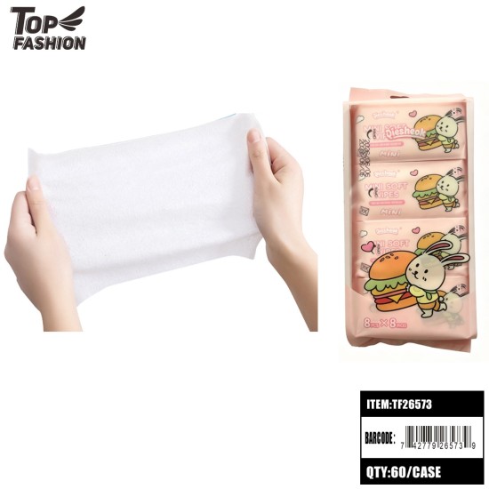 MINI SOFT WET WIPES 5X6  (8*8PK) 60BG/CS