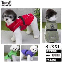 PET WINTER PADDED VEST M-XXL 3COLORS 6DZ/CS