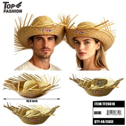 PUERTO RICO STRAW HAT - 3 STYLES MIX 4DZ/CS
