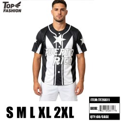 PUERTO RICO BUTTON-UP BASEBALL JERSEY S-XXL 60PC/CS