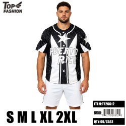 PUERTO RICO BUTTON-UP BASEBALL JERSEY S-XXL 60PC/CS