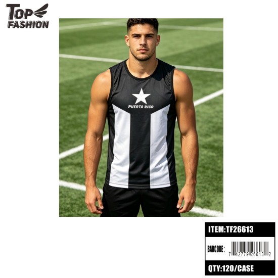 PUERTO RICO TANK TOP BLACK 12PC/10BG/120PC/CS